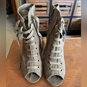 FIONI OPEN TOE ANKLE BOOTS